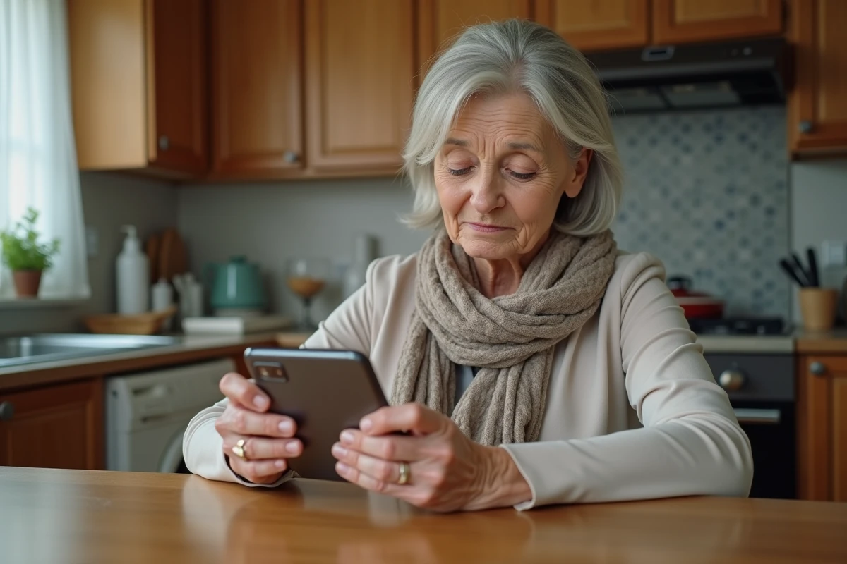 Femme inspectant un Galaxy d