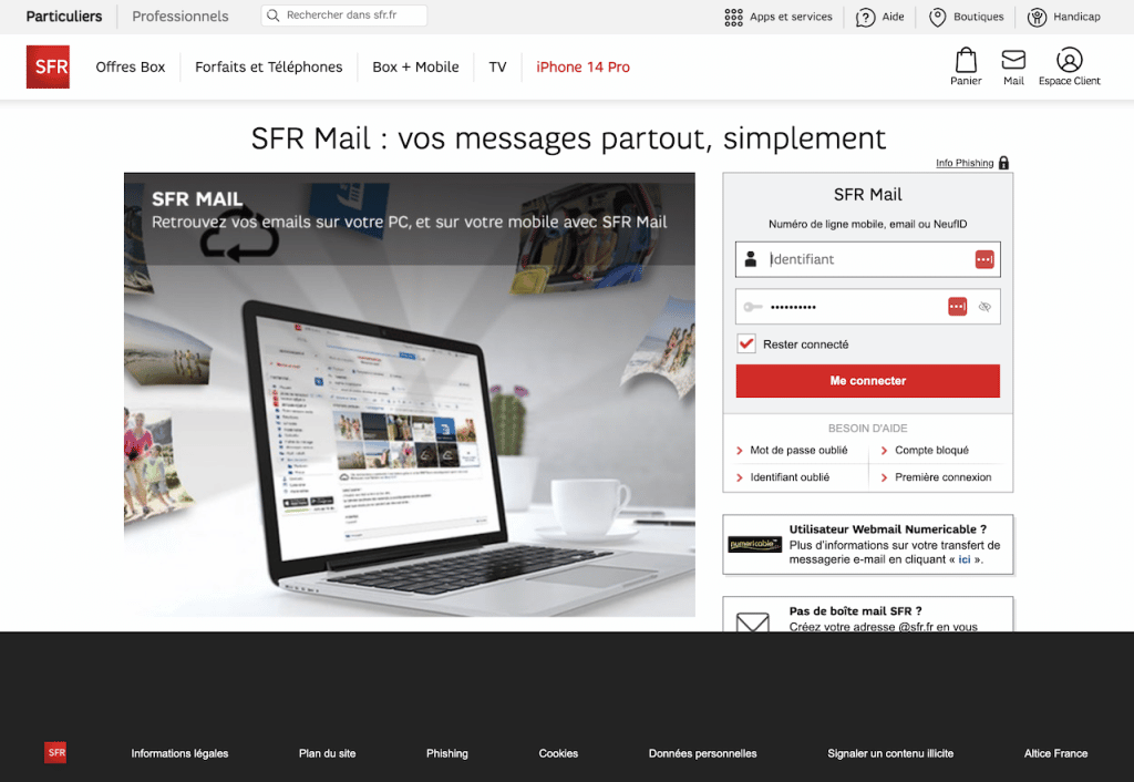 Webmail Numéricable comment accéder à son compte